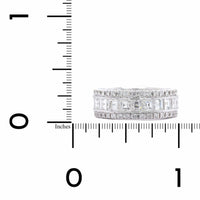 18K White Gold Channel Set Pave Wedding Ring