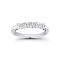 Platinum Five Stone Diamond Wedding Ring
