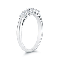 Platinum Five Stone Diamond Wedding Ring