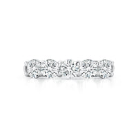 Platinum Five Stone Diamond Wedding Ring