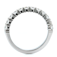 18K White Gold Shared Prong Diamond Band