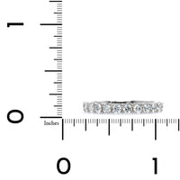 18K White Gold Shared Prong Diamond Band
