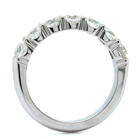 18K White Gold Seven Stone Diamond Wedding Ring