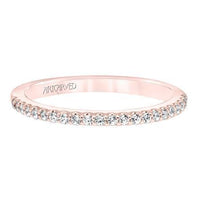 18K Rose Gold Shared Prong Diamond Band