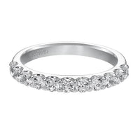 18K White Gold Shared Prong Diamond Band