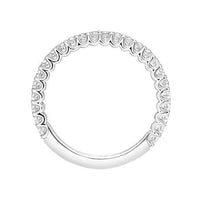18K White Gold Shared Prong Diamond Band