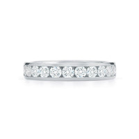 18K White Gold Diamond Channel Set Wedding Ring