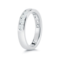 18K White Gold Diamond Channel Set Wedding Ring