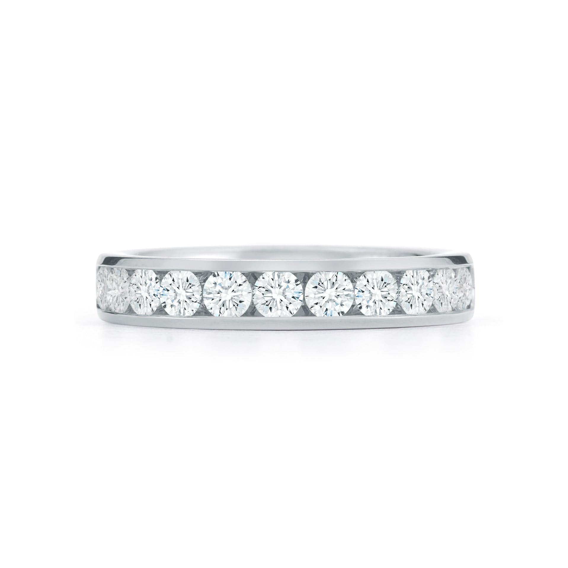 18K White Gold Diamond Channel Set Wedding Ring