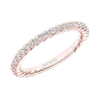 18K Rose Gold Shared Prong Diamond Band