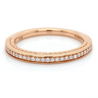 18K Rose Gold Diamond Band