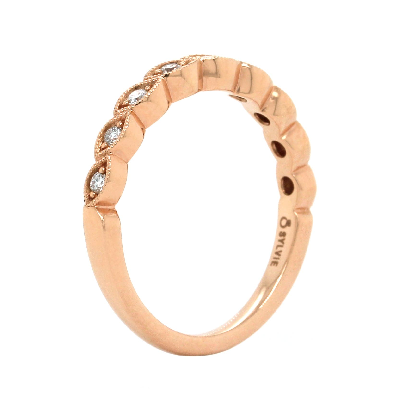 14K Rose Gold Stackable Band