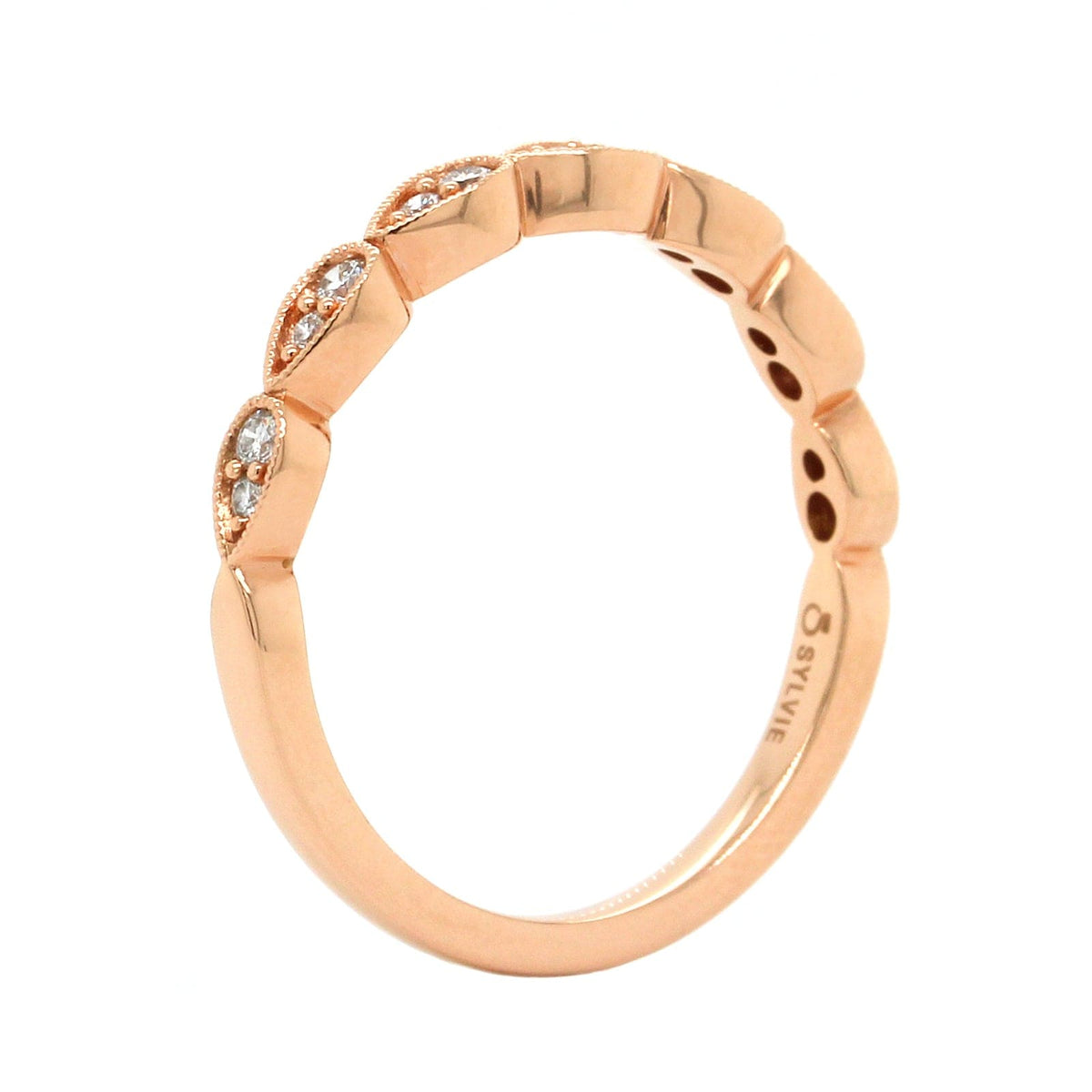 14K Rose Gold Stackable Band