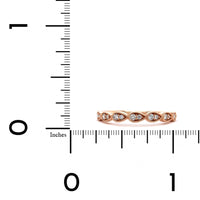 14K Rose Gold Stackable Band