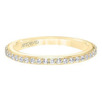 18K Yellow Gold Shared Prong Diamond Band