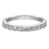 Platinum Shared Prong Diamond Band