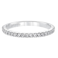 Platinum Shared Prong Diamond Band