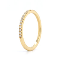18K Yellow Gold Pave Diamond Band