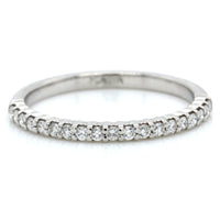 Platinum Shared Prong Diamond Band