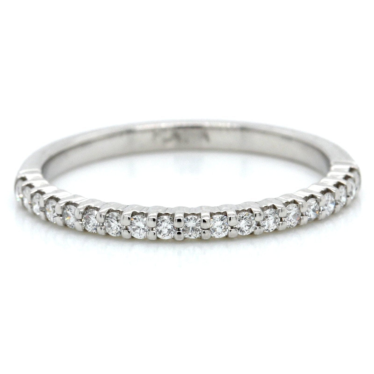 Platinum Shared Prong Diamond Band