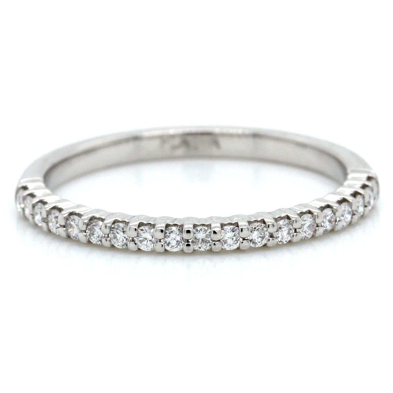 Platinum Shared Prong Diamond Band
