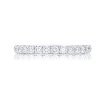 Platinum Shared Prong Diamond Band