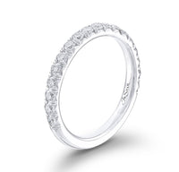 Platinum Shared Prong Diamond Band