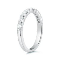 Platinum Nine Stone Diamond Wedding Ring