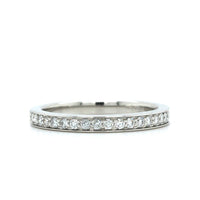 Platinum Bead Set Diamond Band