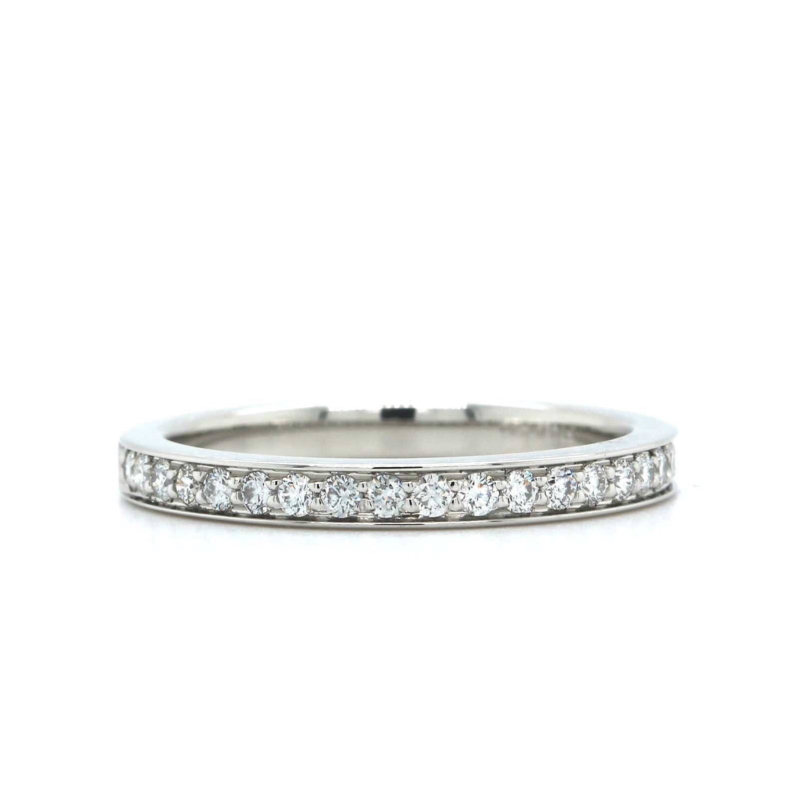Platinum Bead Set Diamond Band