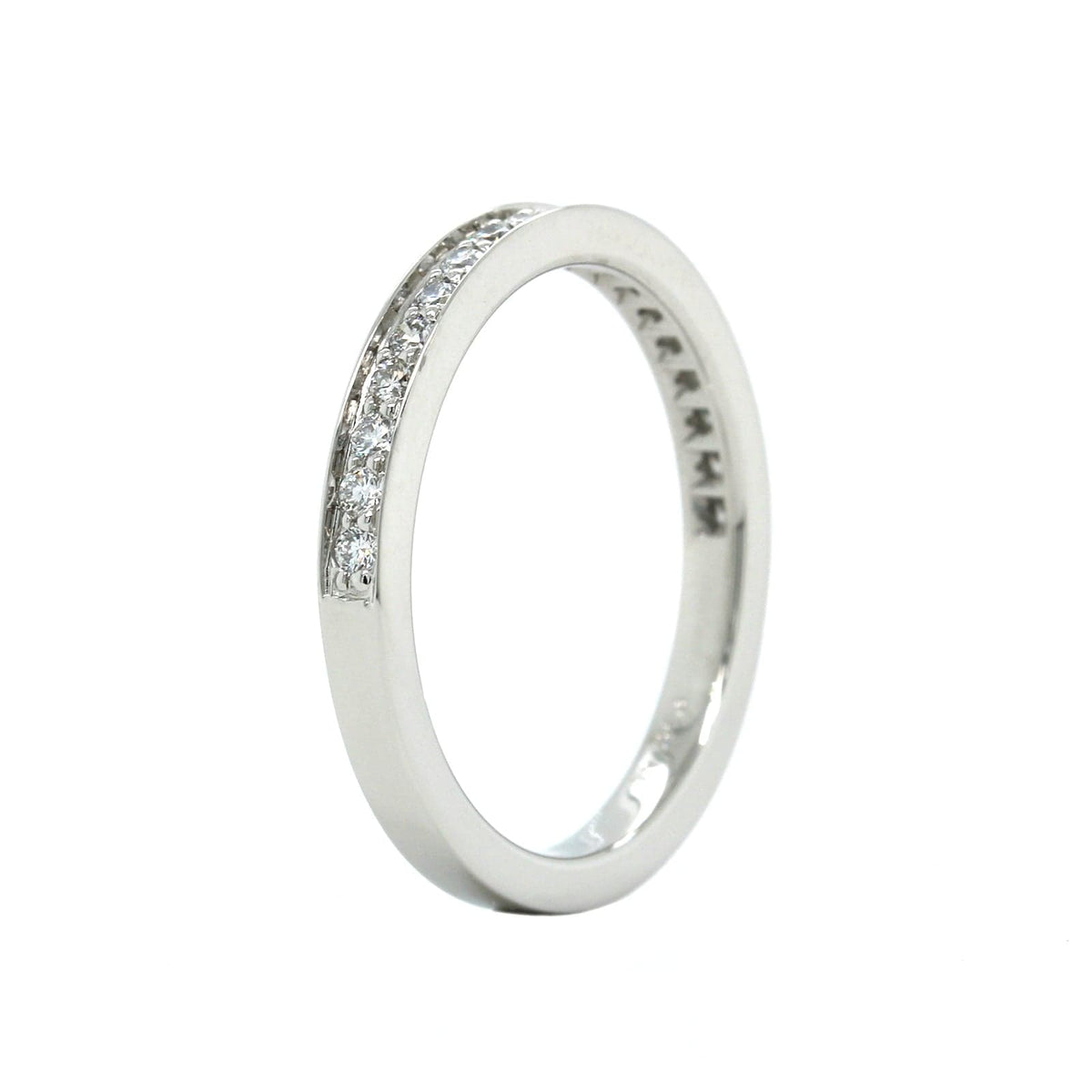 Platinum Bead Set Diamond Band