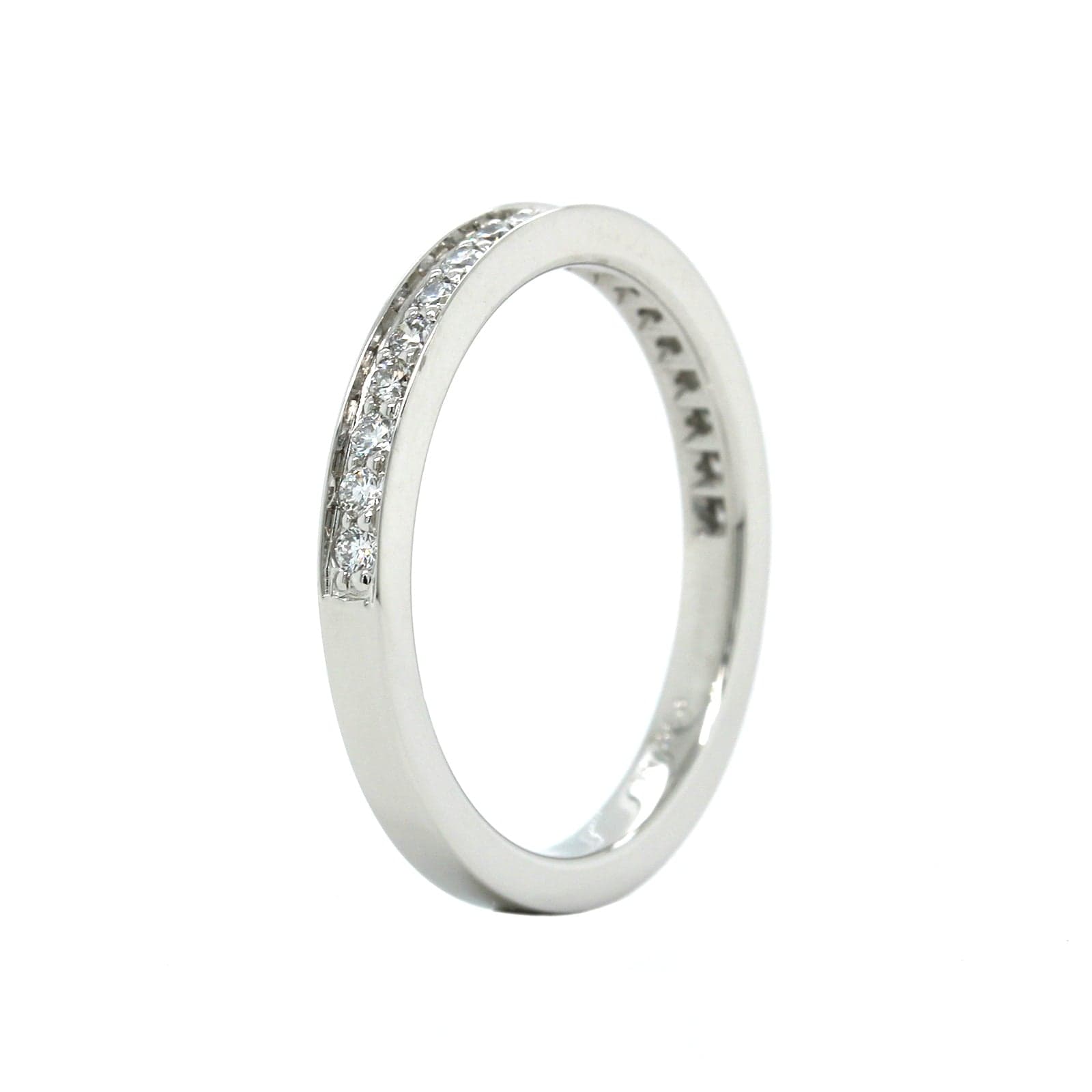 Platinum Bead Set Diamond Band