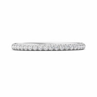 Platinum Pave Diamond Wedding Band