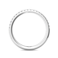 Platinum Pave Diamond Wedding Band