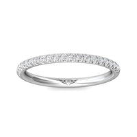 18K White Gold Diamond Wedding Band