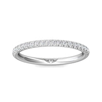 Platinum Pave Diamond Wedding Band