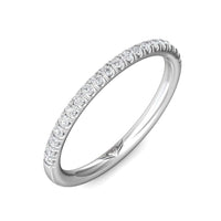 Platinum Pave Diamond Wedding Band