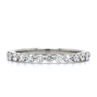 Platinum Single Prong Diamond Band