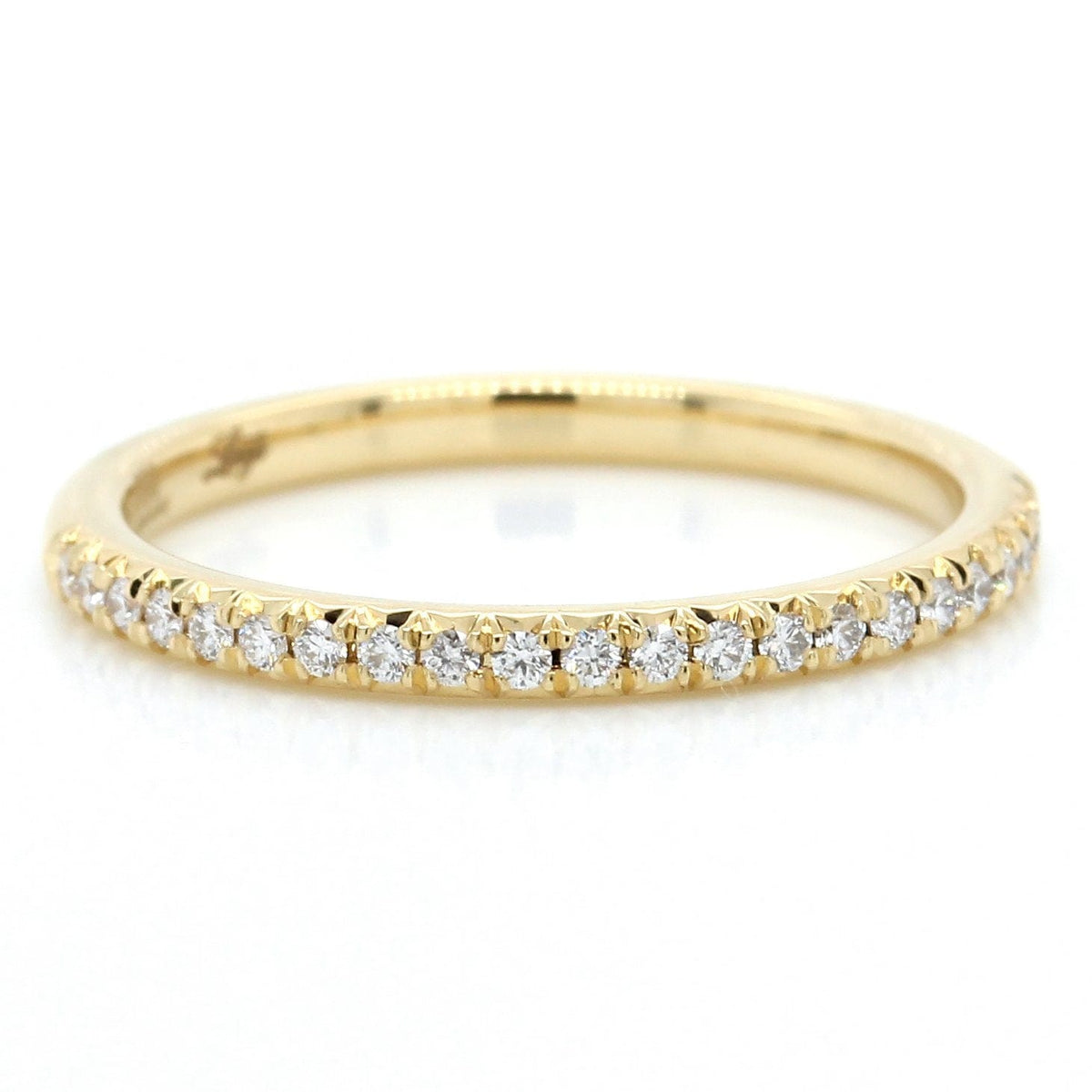 18K Yellow Gold Modern Classic Diamond Band