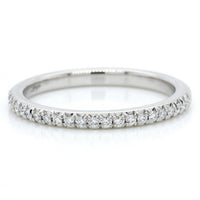 Platinum Modern Classic Diamond Band