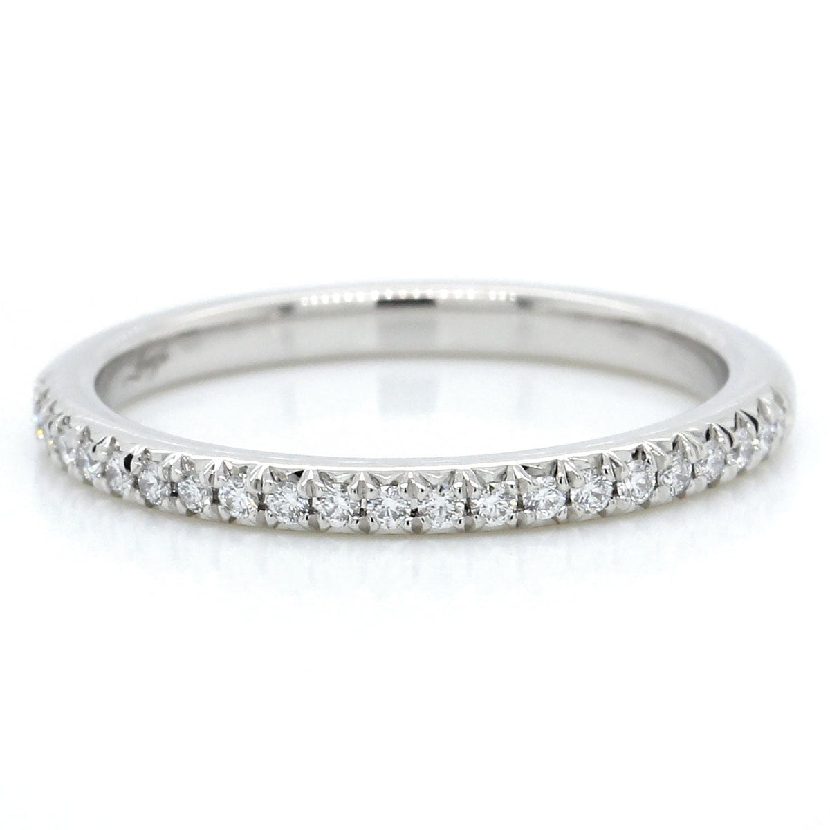 Platinum Modern Classic Diamond Band