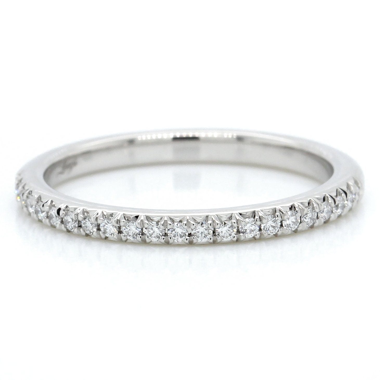 Platinum Modern Classic Diamond Band