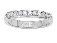 Platinum Channel Set Diamond Band