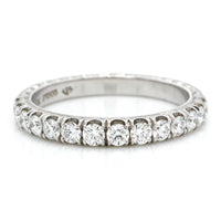 Platinum Shared Prong Diamond Band