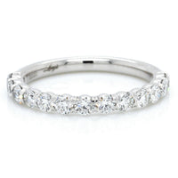 Platinum Flush Fit Prong Set Band
