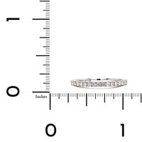 18K White Gold Prong Set Wedding Band