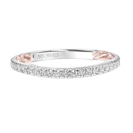 18K White Gold Shared Prong Diamond Band