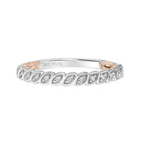 18K White Gold Diamond Band