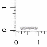 18K White Gold Prong Set Diamond Band