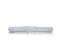 Platinum 3 Sided Diamond Band